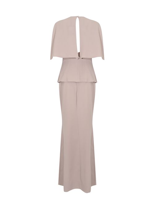 Abito composto Lizzy 66648 in crepe con strass TARIK EDIZ | 66648MINK